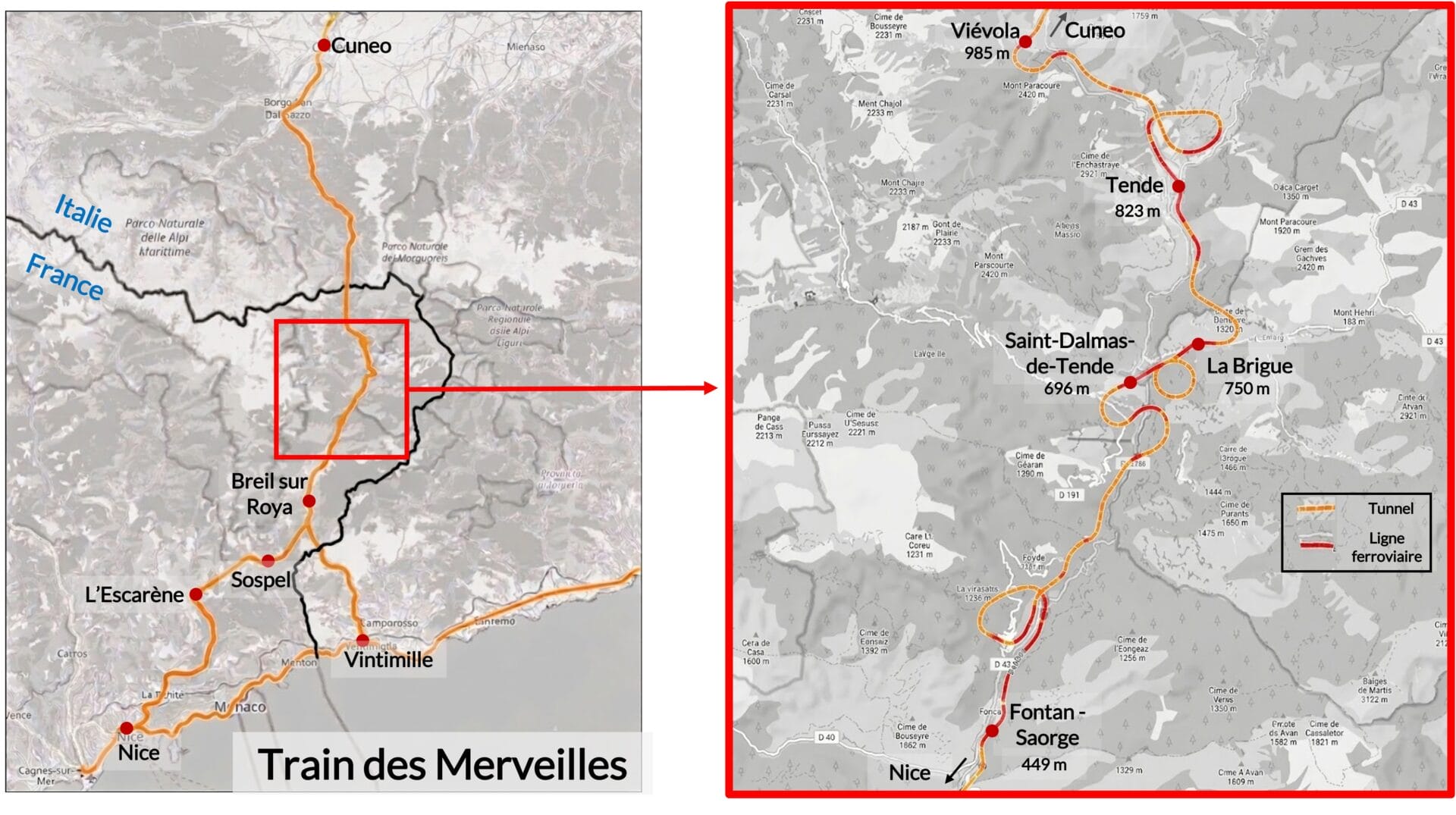 Carte train des Merveilles
